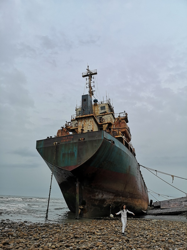 strandedship14 大園-大船不入港 擱淺後厝港 宏都拉斯籍振豐號