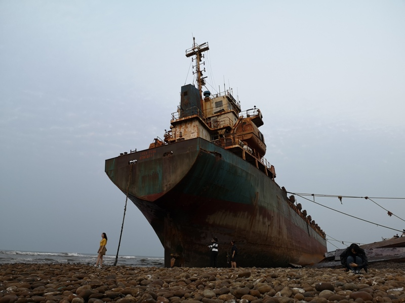 strandedship16 大園-大船不入港 擱淺後厝港 宏都拉斯籍振豐號
