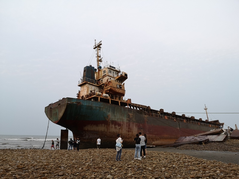 strandedship17 大園-大船不入港 擱淺後厝港 宏都拉斯籍振豐號