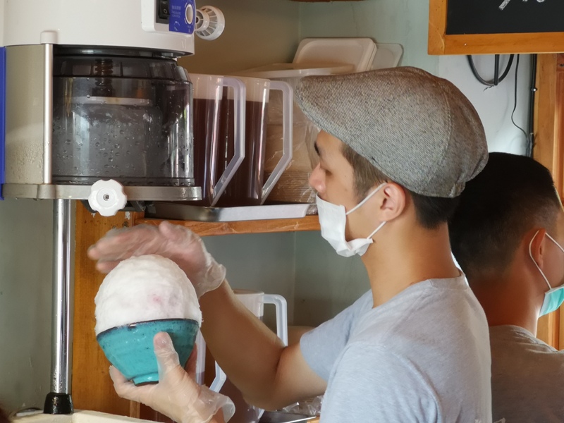 asahi15 淡水-朝日夫婦 淡水河畔 眺望觀音山美景的一碗沖繩冰品...涼爽