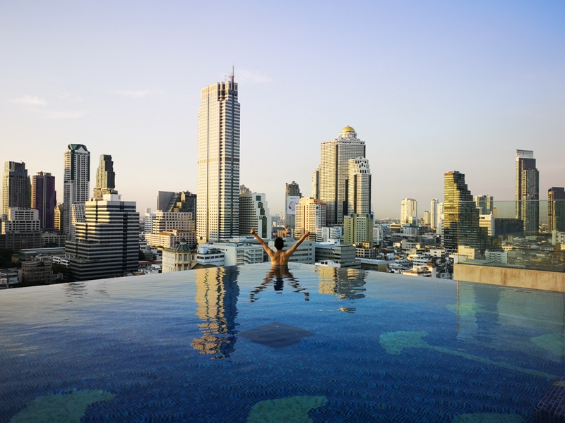 surawongsepool0114 Bangkok-曼谷Marriott Hotel The Surawongse太超值...完美住宿大套房網美游池