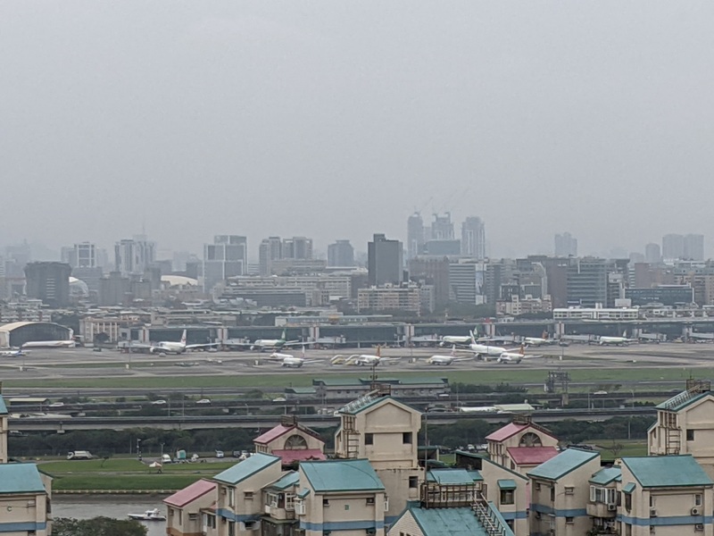 marriotttaipei5145 中山-台北萬豪 眺望松山機場與101 不夠大器的五星酒店