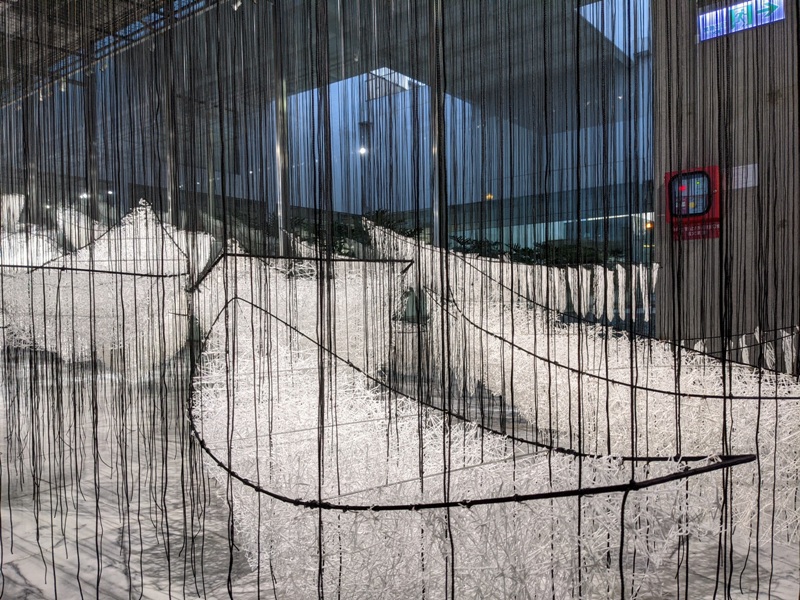 shiota04 士林-塩田千春 顫動的靈魂 疫情中也有好展覽在北美館