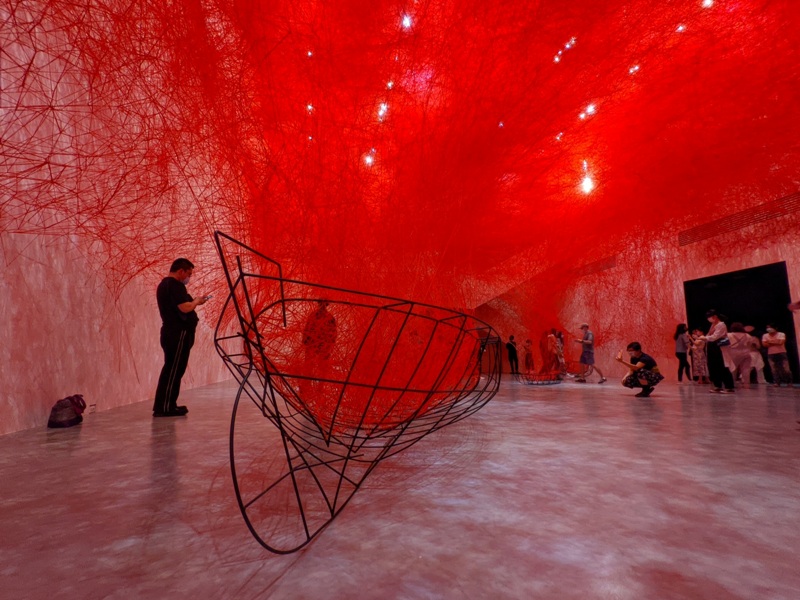 shiota21 士林-塩田千春 顫動的靈魂 疫情中也有好展覽在北美館