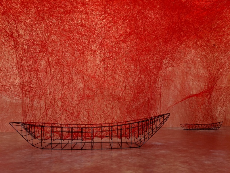 shiota22 士林-塩田千春 顫動的靈魂 疫情中也有好展覽在北美館