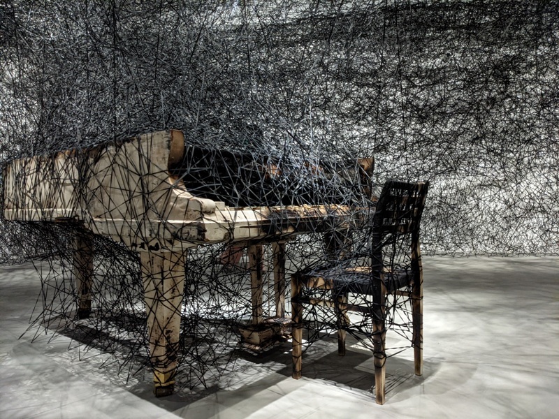 shiota28 士林-塩田千春 顫動的靈魂 疫情中也有好展覽在北美館