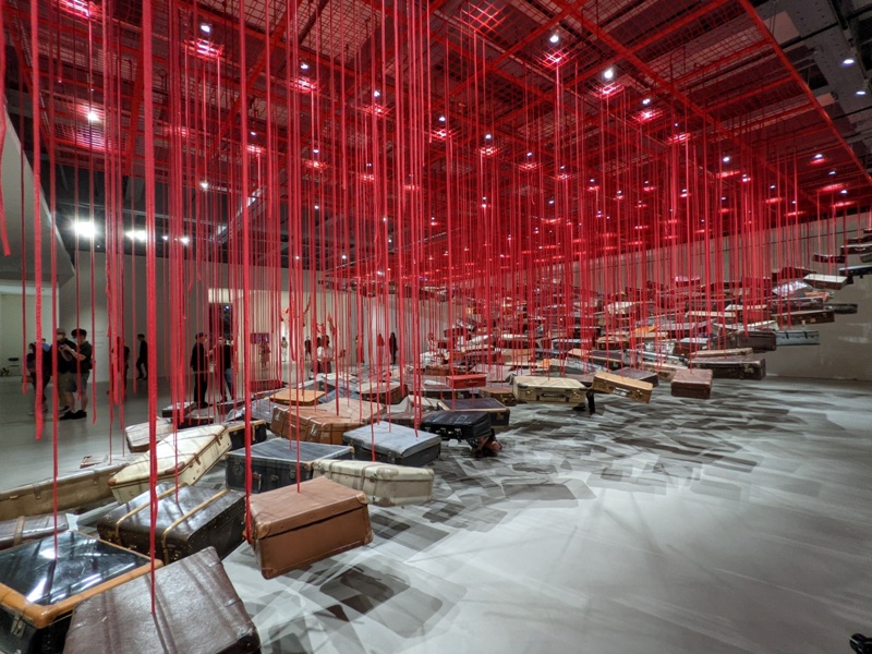 shiota33 士林-塩田千春 顫動的靈魂 疫情中也有好展覽在北美館