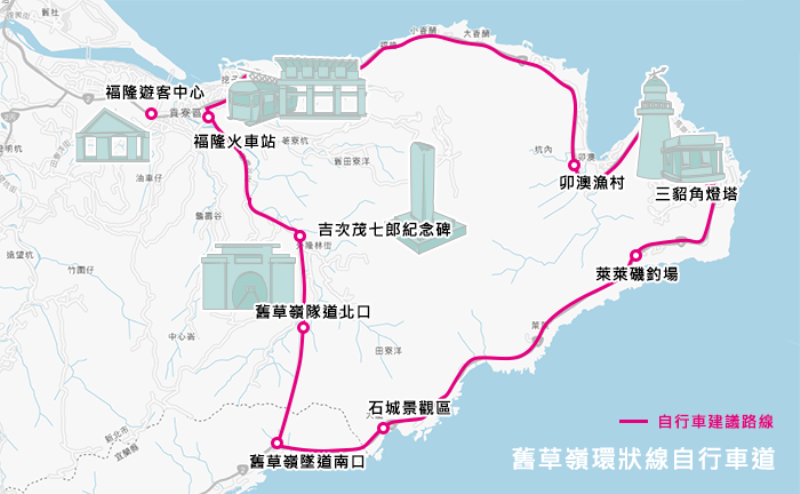 oldciaolin02 貢寮-舊草嶺環狀線自行車道 隧道涼爽愜意 台2線海景無敵
