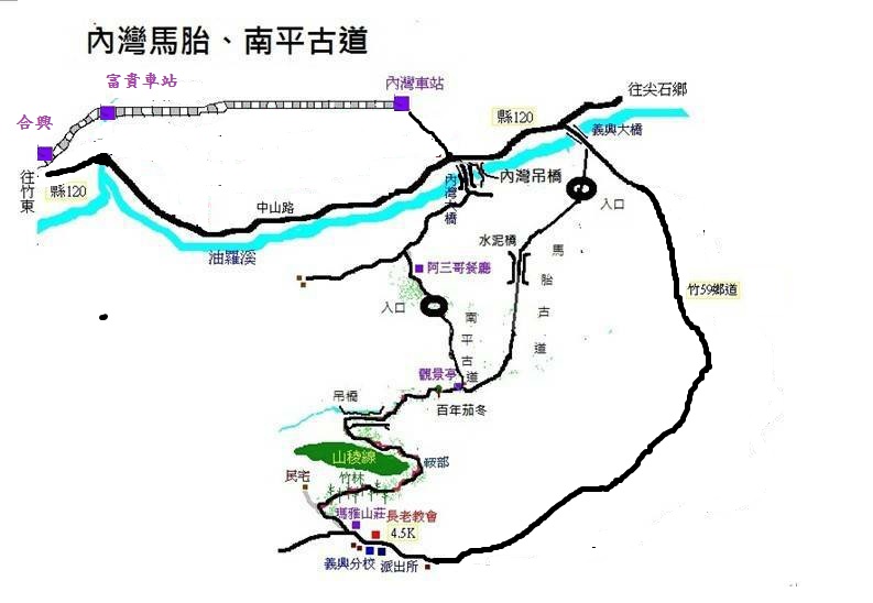 matai03 尖石-馬胎古道 林間鬱鬱蒼蒼 沿著油羅溪慢慢走的清爽