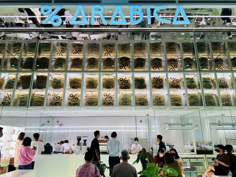 arabicakl02 Kuala Lumpur-% Arabica Coffee摩登的mall潮的出水的咖啡館