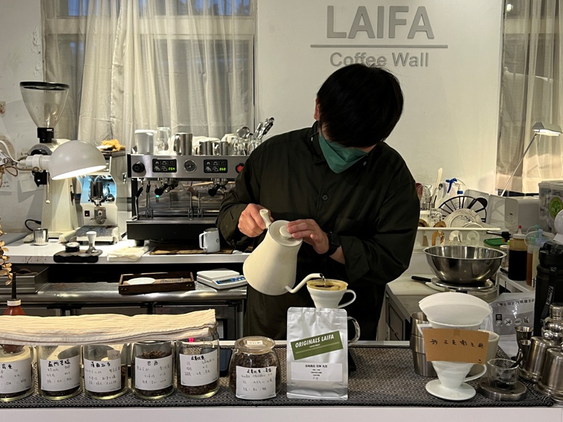 laifacoffee14 土城-LAIFA Coffee Wall來發咖啡城 純白浪漫