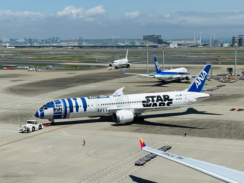 flyflyanaana08 202304松山羽田 富士山晴空塔與101