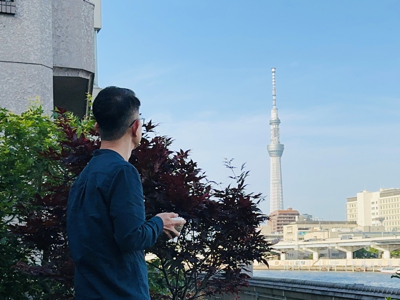 lucite14 Asakusabashi-Lu Cite Gallery Cafe 晴空塔隅田川與電車 老宅景色迷人