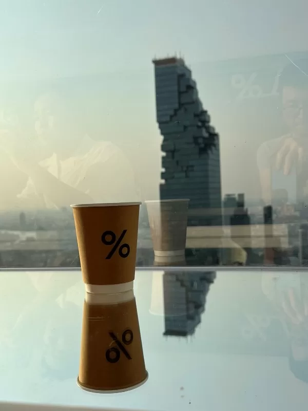 Bangkok-% Arabica(Empire Tower) 喝咖啡賞王權大樓 55樓景觀咖啡館