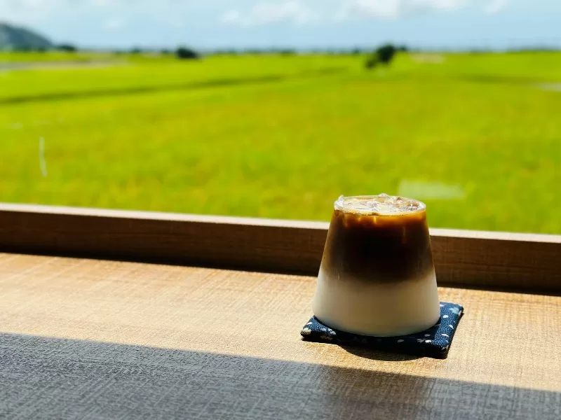 mijing12-jpeg 外埔-蜜境 藍天下的滿是稻香的金黃 忘憂谷的歇腳處