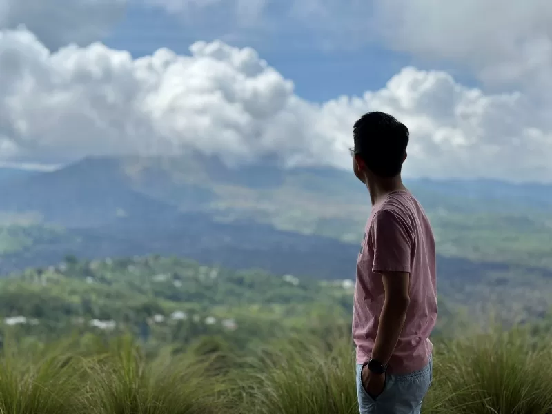 okuta15-jpeg Bali-巴杜爾火山景觀第一排Okuta可愛小店 時晴時雨的美好景色