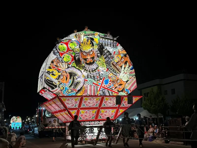 hirakawa12-jpeg Hirakawa-青森睡魔祭之一 平川(弘前)扇形睡魔 熱鬧夜慶典 小鎮狂歡日