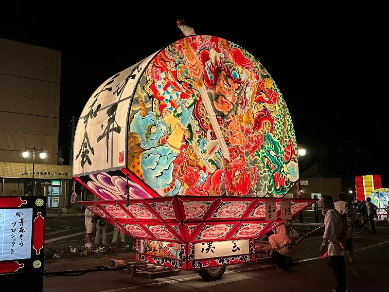 hirakawa20-jpeg Hirakawa-青森睡魔祭之一 平川(弘前)扇形睡魔 熱鬧夜慶典 小鎮狂歡日