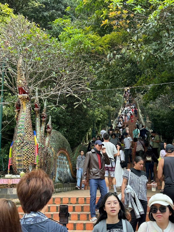 atwodragons05 Chiang Mai-清邁名勝雙龍寺 金色佛塔開闊城景