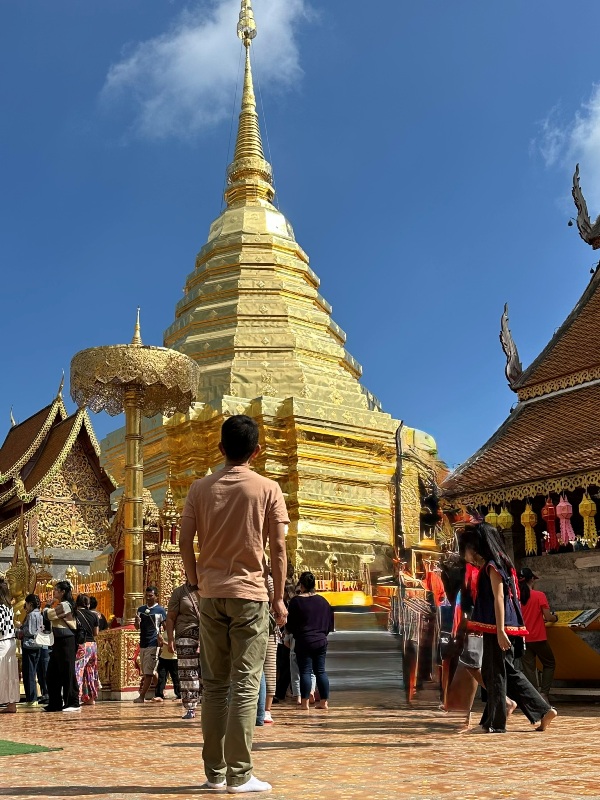 atwodragons14 Chiang Mai-清邁名勝雙龍寺 金色佛塔開闊城景