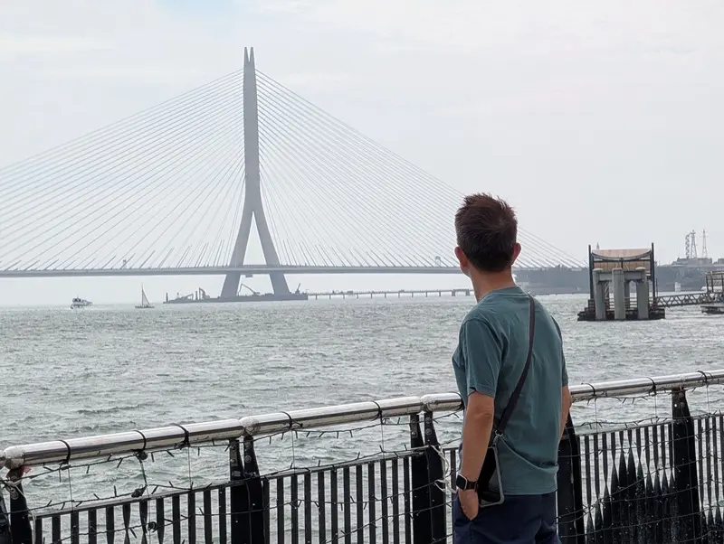 danchiang22 淡水-淡水河口迎落日 淡江大橋 優雅的設計高超的工藝