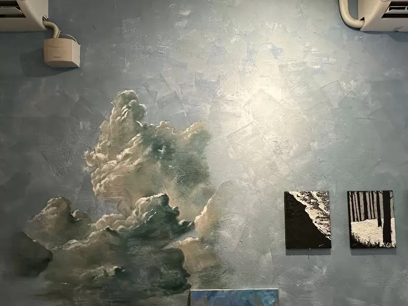 hiandcoffee07 基隆信義-海恩咖啡 咖啡館也是畫室...滿室文藝風