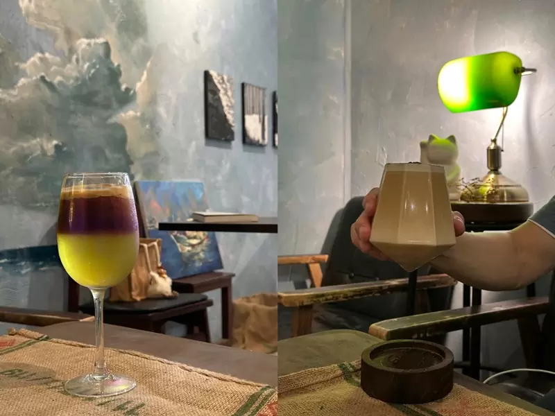 hiandcoffee12 基隆信義-海恩咖啡 咖啡館也是畫室...滿室文藝風