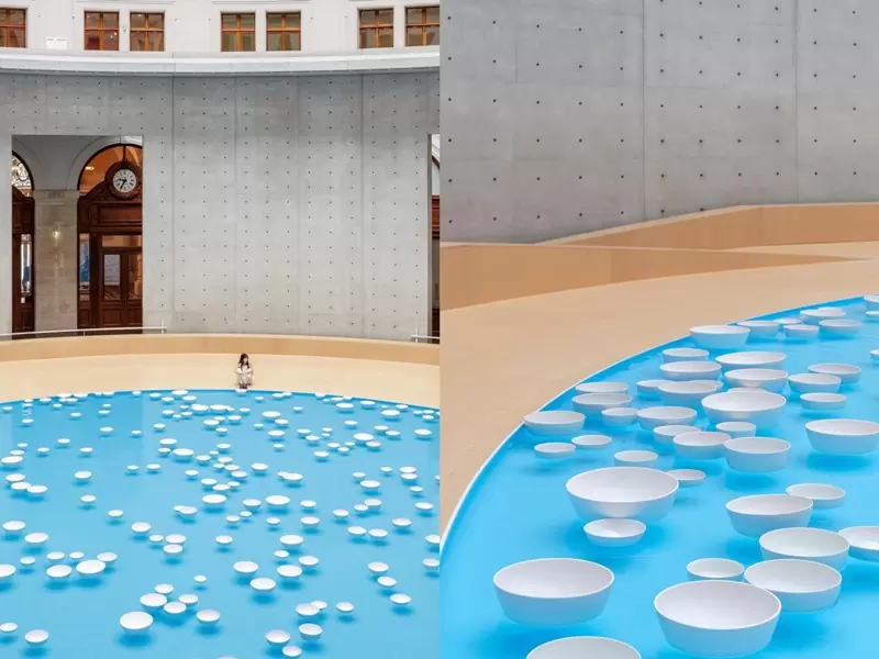 pinaultt Paris-皮諾私人美術館Bourse de Commerce–Pinault Collection 建築與展品互相襯托