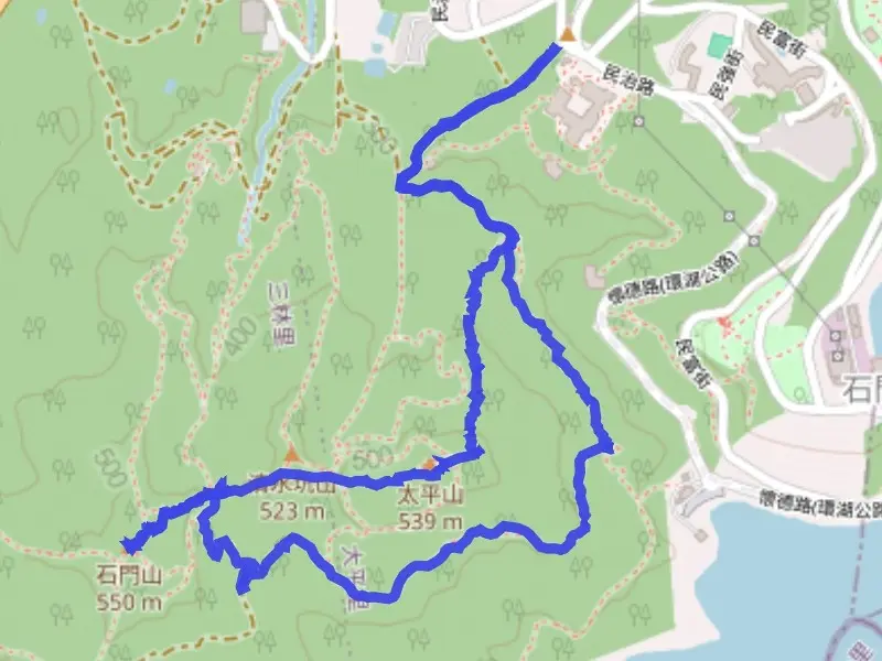 shimenmt2203 龍潭-石門山 小百岳賞石門水庫 O型路線很輕鬆